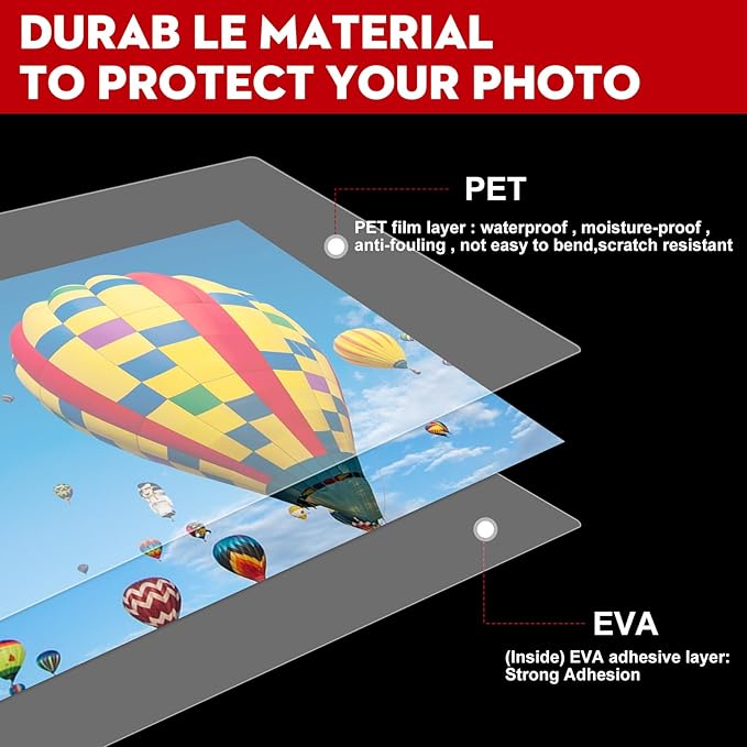 CAREGY 500 Pack Laminating Sheets,Thermal Laminating Pouches, 3 Mil, 9 x 11.5 Inches Lamination Sheet Paper for Laminator, Round Corner Letter Size