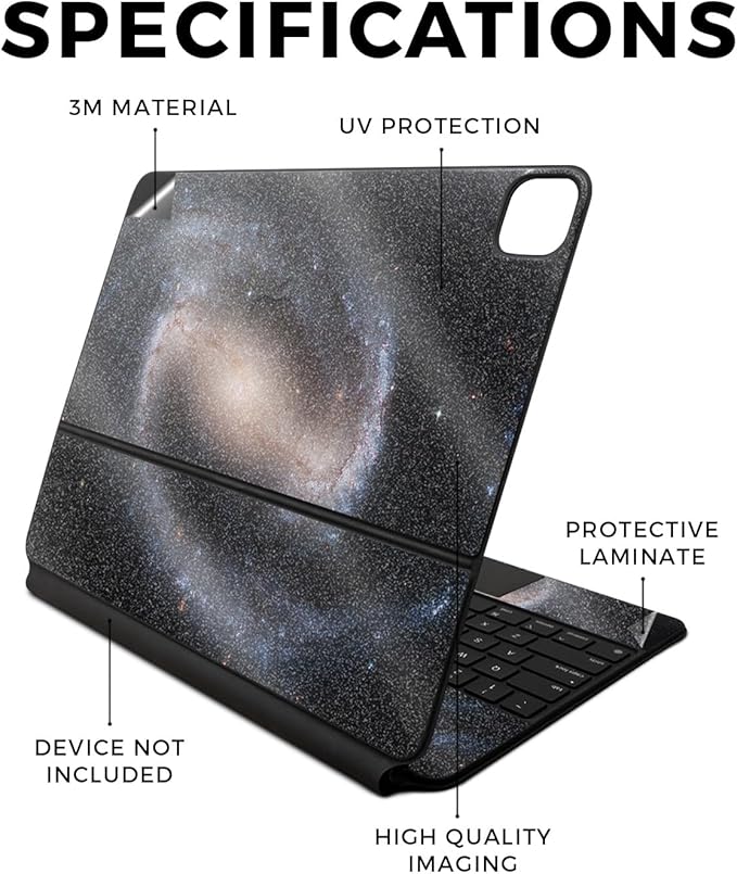 Glossy Glitter Skin Compatible with Apple Magic Keyboard for iPad Air 13-inch (M2) 2024 - Eridanus - Premium 3M Vinyl Protective Wrap Decal Cover - Easy to Apply | Crafted in The USA by MightySkins