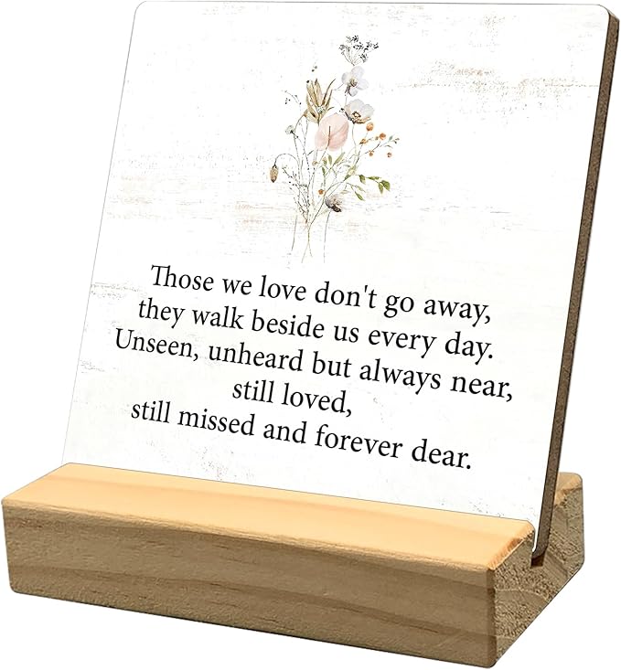 Inspirational Gifts for Women Home Desk Decor, Motivational Quotes Wooden Plaque Sign Desk with Wooden Stand, Positive Birthday Thanksgiving Gifts for Women Mom Aunt Family Friends
