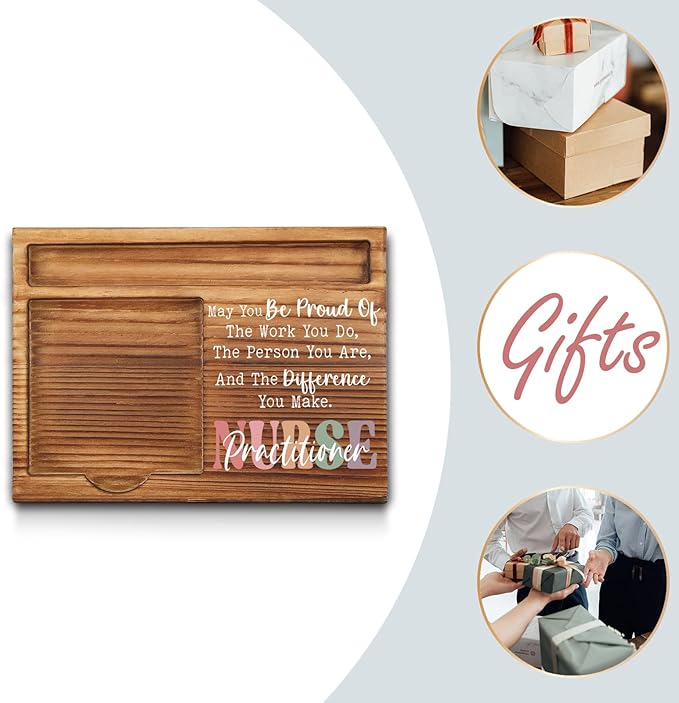 Nurse Practitioner Sticky Note Holder, Nurse Practitioner Thank You Appreciation Gifts for Men, Women, Nurse Practitioner NP Office Desk Self-Stick Note Pad Holders GSH477