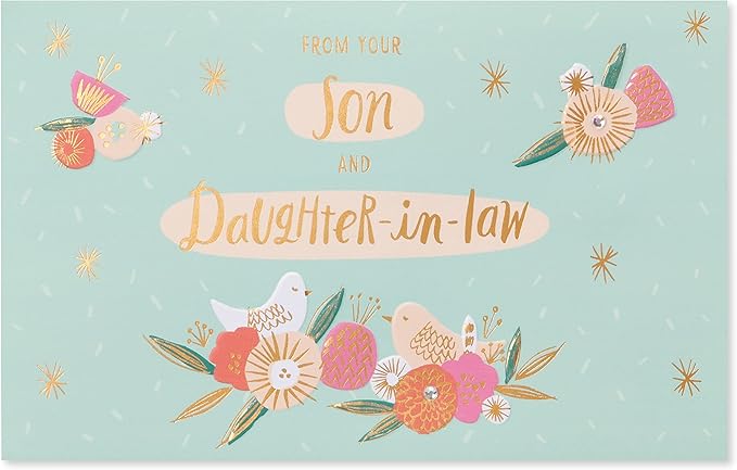 American Greetings Mothers Day Card from Son and Daughter-in-Law (Straight from Our Hearts)