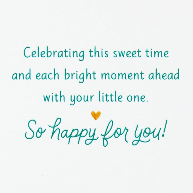 Hallmark Baby Shower Card for New Parents (Hooray) Welcome New Baby, Congratulations, Gender Reveal