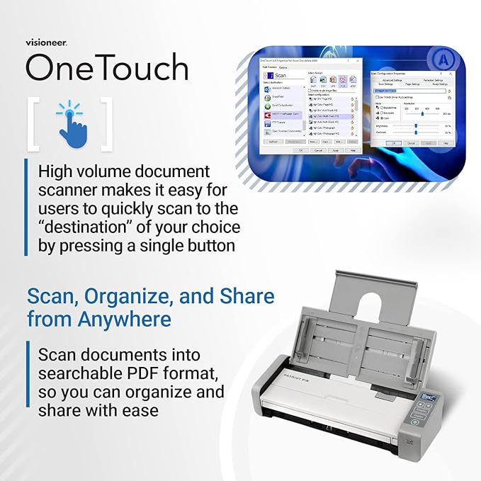 Visioneer Patriot P15 Portable Document Scanner
