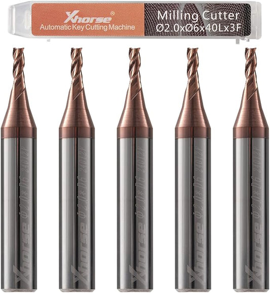 Xhorse Original 2.0mm Milling Cutter for Condor XC-Mini Plus/Plus II/XC-002 and Dolphin XP005/XP005L/XP007 Key Cutting Machine(2.0mm)