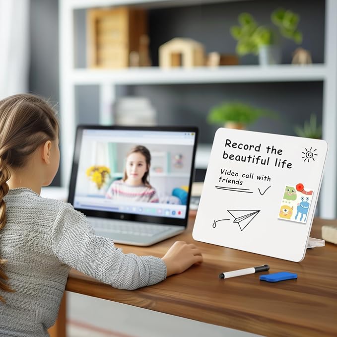 Magnetic Whiteboard for Home Office,Dry Erase Board with Stand, 13.7"x10.2", 3 Markers, 4 Magnets and 1 Eraser, Drawing Board for Kids, Office, School, Classroom,Classroom, School, Office Use