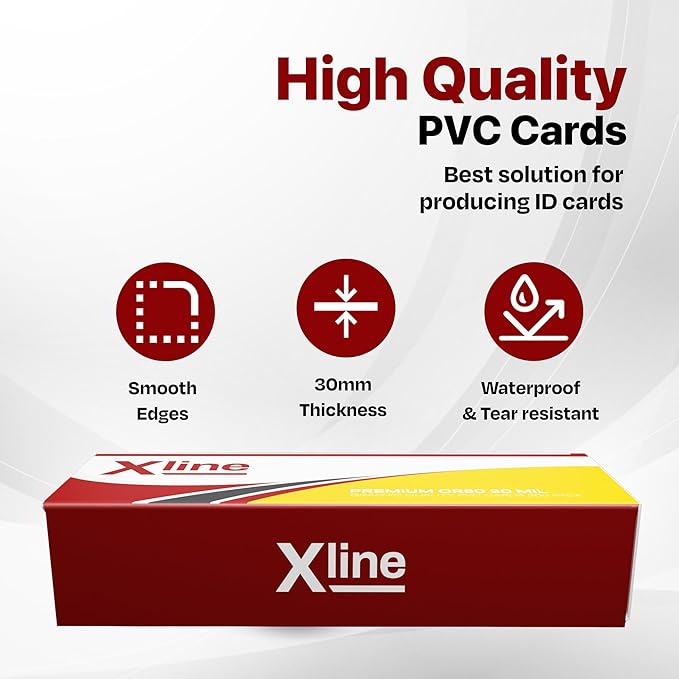 X LINE CR80 30 Mil Graphic Quality 300 Pack PVC Cards