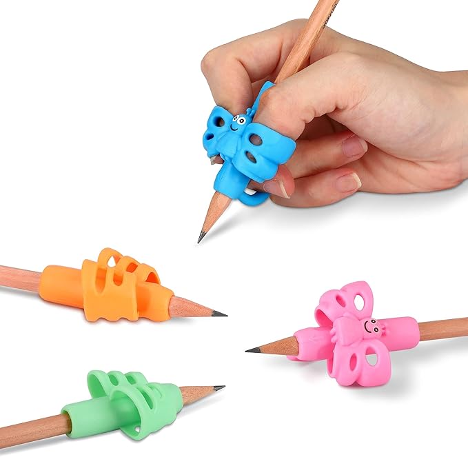 KOABBIT - Pencil Grippers for Kids Handwriting, Pencil Grip for Toddlers 2-4 Years, Pencil Helper for Kids Learning to Write,Pencil Holder Trainer Writing aid Elementary Teaching Tools
