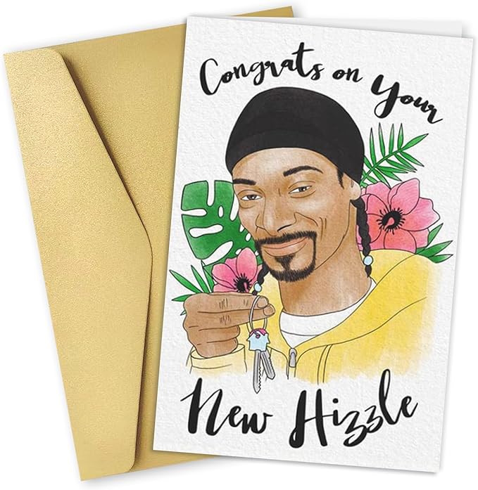 Funny Housewarming Card for Friends, Unique New Home Card for Coworkers Relative Neighbors, Perfect House Gifts for Women Men, Congrats on Your New Hizzle