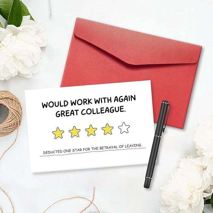 Coworker Leaving Card, Hilarious Farewell Card, Retirement/Goodbye Gift Card, New Job Congratulation Card, Good Luck Card, Starting A New Chapter Card