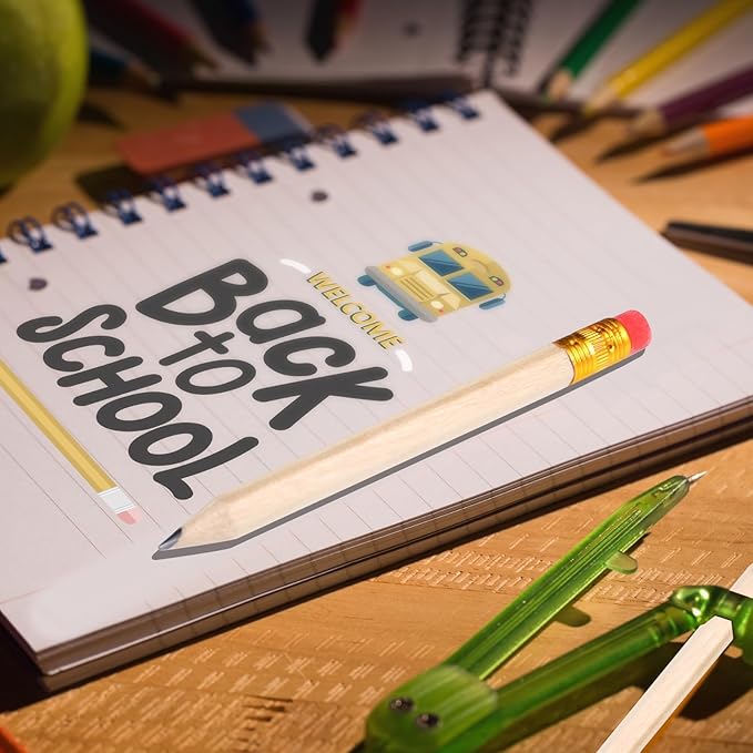 Chivao 288 Pieces Golf Mini Pencils Bulk with Eraser #2 HB Golf Short Pre Sharpened Pencils for Party Favors Office Supplies 4 Inch(Wood Color)