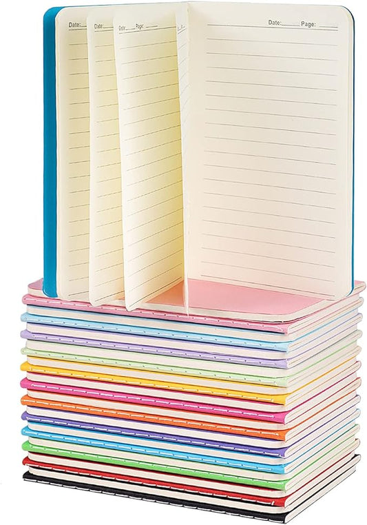 Small Lined Notepads Bulk 36 Pack Mini Pocket Notebooks Journal Set Colorful Cover Notebooks for Kids 3.5 x 5.5 Inches, 30 Sheets/60 Pages