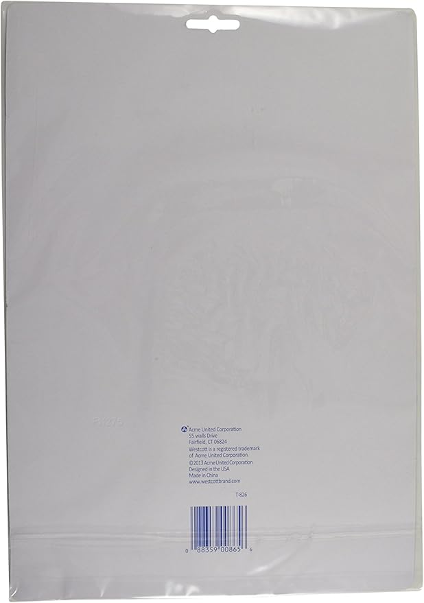 Westcott T-826 Jumbo Circles Template, Plastic Shape Template Tool, 8.75 by 11.5 in