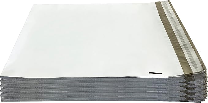 Colored Poly Mailers Pack of: Be creative with your packaging with Colored mailers (White, 12" x 15.5" pack of 250)