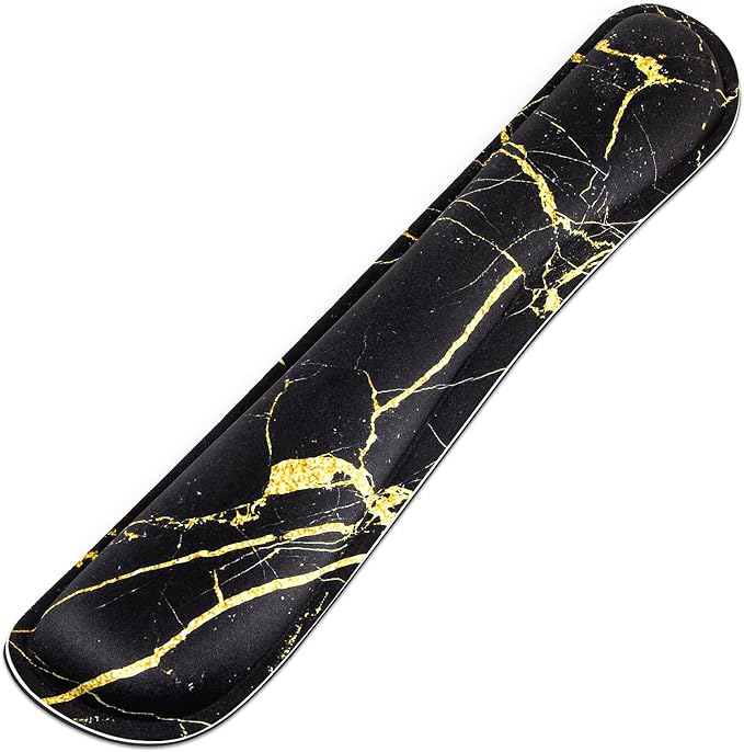 Yolanda Keyboard Wrist Rest Pad, Upgrade High-Density Thicken Memory Foam, Anti-Slip Rubber Base, Support for Easy Typing & Pain Relief,for Office,Gaming, Computer, Laptop, Mac, Marbling