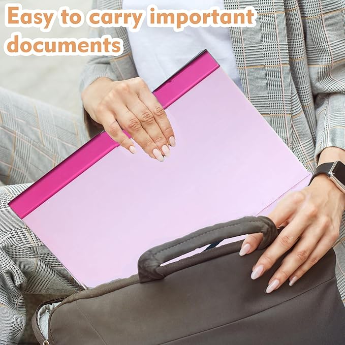 in Case I Go Missing Binder,The Folio Document Organizer,Lifebook Document Organizer with Labels,Suitable for Important Document,Emergency Binder,Life Binder,Passports,and Letters(Pink)