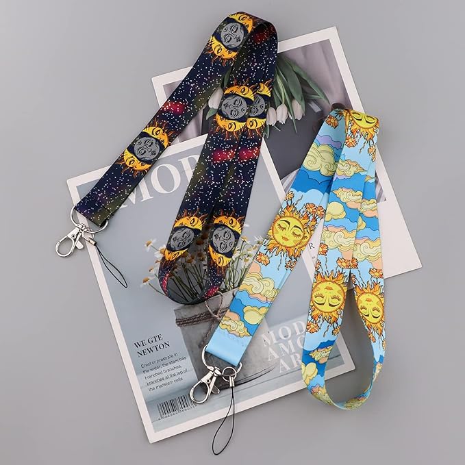 Yiflin Cute Neck Lanyard for Keys, Wallet, Id Card Holder, Cool Keychain Lanyard for Women, Men, Teacher