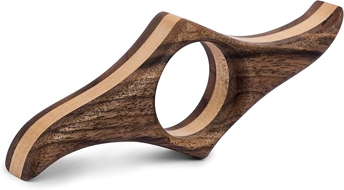 TILISMA Wooden Book Page Holder - Handmade Walnut Thumb Book Accessories - Reading Gadget to Read in Bed - Gifts for Book Lovers, Avid Readers, Bookworms, Librarians - Bookmark (Medium)