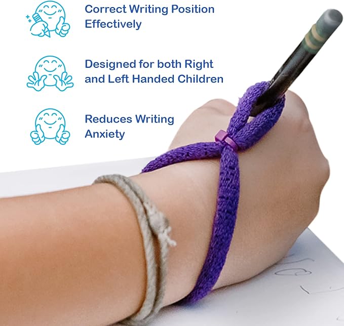 The Original OT Invented & Patented HandiWriter, Hand Made in The USA, Handwriting Aid for a Proper Tripod Grip, Finger Position & Better Penmanship. Great for All Kids Kindergarten Age & Up (2 Pack)