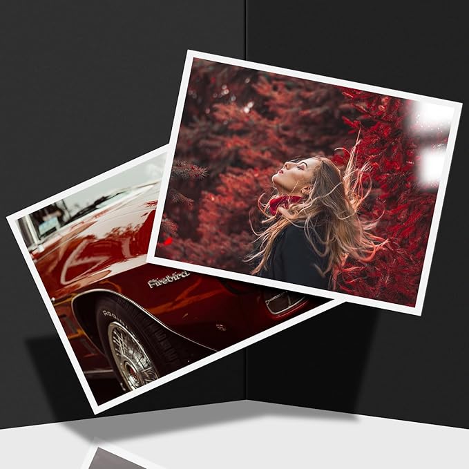 8.5" x 11" Photo Paper for Inkjet & Laser Printers - Extra Thick, High Gloss for Full Color Printing - Premium White Glossy, Instant Dry Paper for Everyday Pictures, Albums - 50 Sheets per Pack