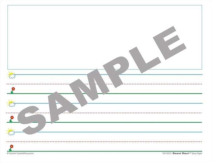 Teacher Created Resources Smart Start K-1 Story Paper: 360 Sheets (76513),White