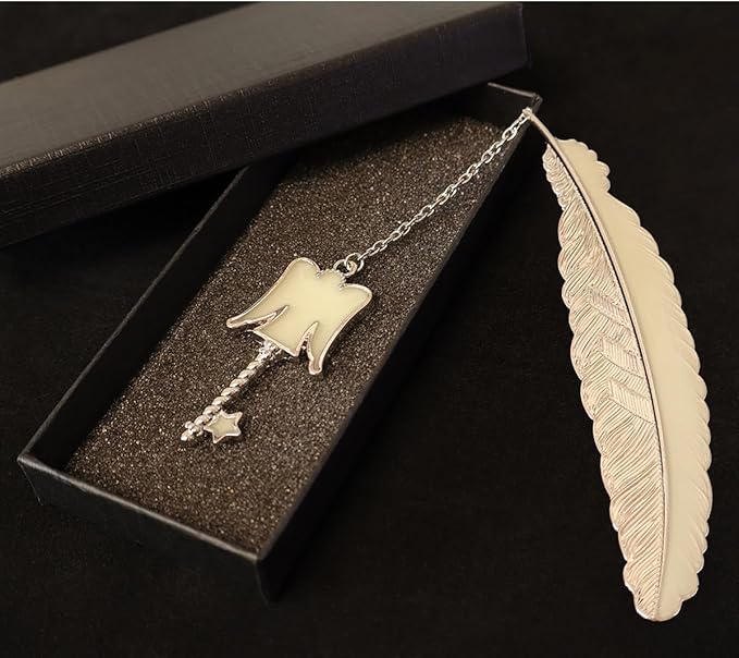 Zodiac Feather Bookmark Gifts for Women Men, Cool Metal Bookmark Glow in The Dark Virgo Bookmark, Luminous Star Sign Constellation Horoscope Bookmark Gifts