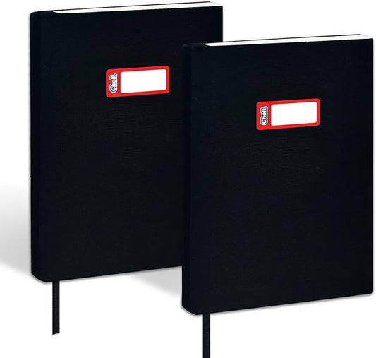 Chell Black Fabric Book Covers 6"x9", Book Sox Up to 8.5”X9.5”, Stretchable and Reusable Book Protector, for Paperback and Hardcover, Pack of 2