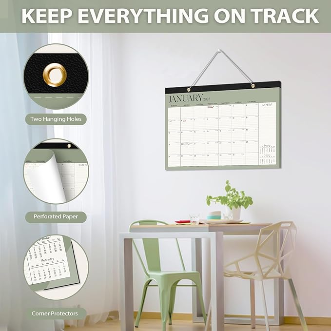 Desk Calendar 2025, January 2025 to June 2026, 18 Months, Large Size 17" x 12" Desktop/Wall Monthly Calendar with To Do List, Personal Desk Calendar Planner for Home, School, Office