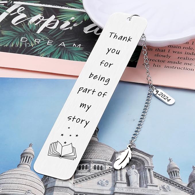 Christmas Teacher Gifts 2024 Thank You Appreciation Gift for Teacher Bookmark for Reading Women Teacher Bookmark End of Year Graduation Gift for Teacher Birthday Gift for Daycare Teacher