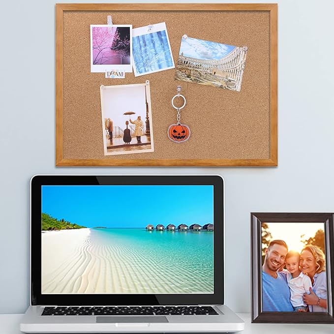 Clear Push Pins Set, 5 Styles 125-count Thumb Tacks Map Pins, Steel Point and Clear Plastic Head Pushpins Transparent Thumbtacks for Cork Board Bulletin Boards