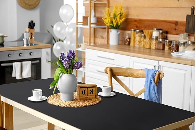 Boutilon Leather Desk Pad 47"x 24" Non-Slip Mouse Pad,Business Desk Pad,Extended Table Protector for Keyboard and Mouse,Desk Writing Pad for Office Home Working Decor (XXXL-Black)