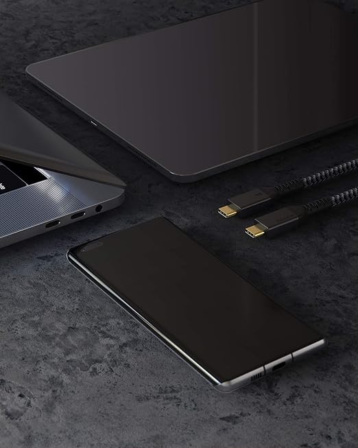 Maxonar [1.6Ft] Thunderbolt 4 Cable, Short Thunderbolt Cable 40Gbps with 100W Charging and 8K/5K@60Hz Compatible with Thunderbolt 4/3, USB4, and USB C