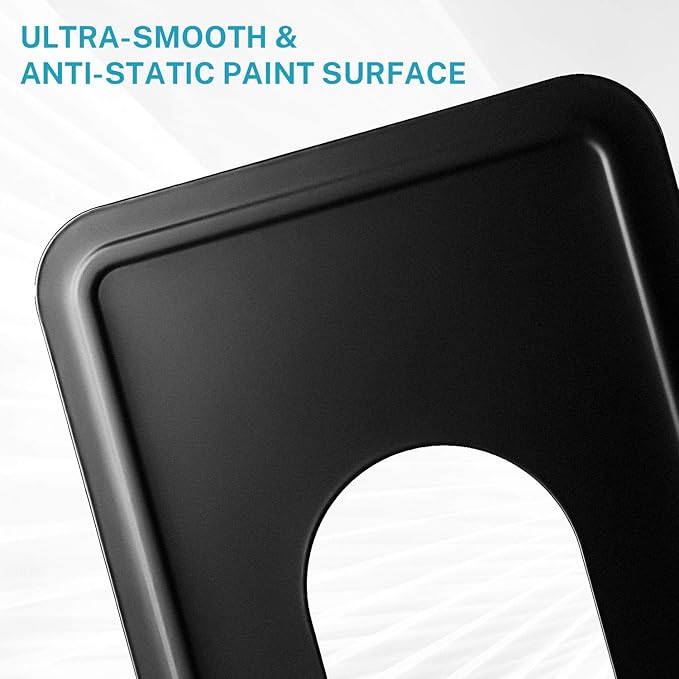 MaxGear 8.5 in Extra Large Heavy Duty Metal Book Ends, Classic Black Premium Bookends for Shelves, Non-Skid Bookend, Book Stopper for Books/Movies/CDs/Games, 8.5 x 5.9 x 7.8 in,4 Pairs