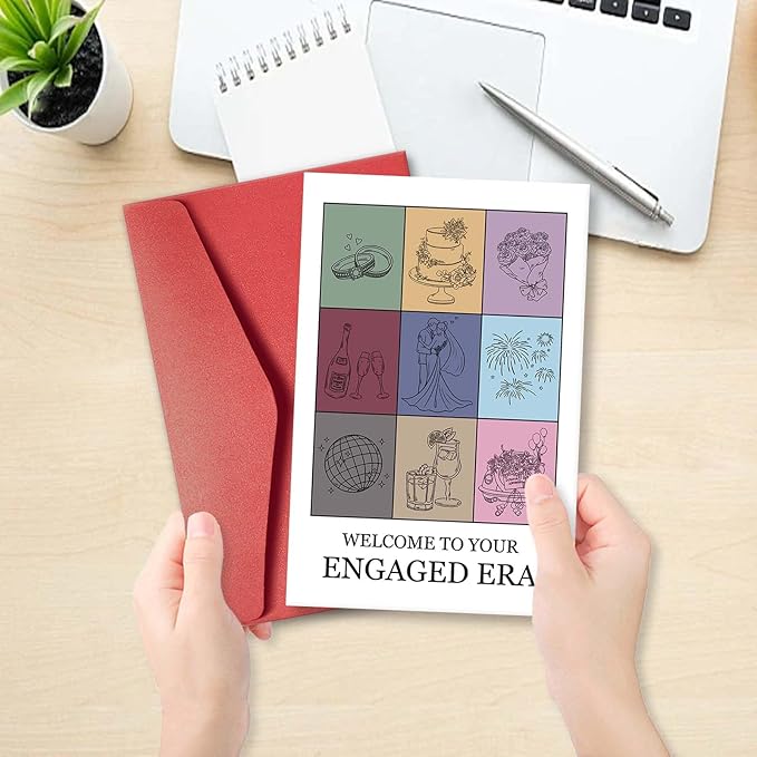 Funny Engaged Era Card for Friends, Engagement Gift for Newly Engaged Couples, Wedding Card for Bride to be, Engagement Congratulations Card for Engagement Party, Welcome to your Engaged Era