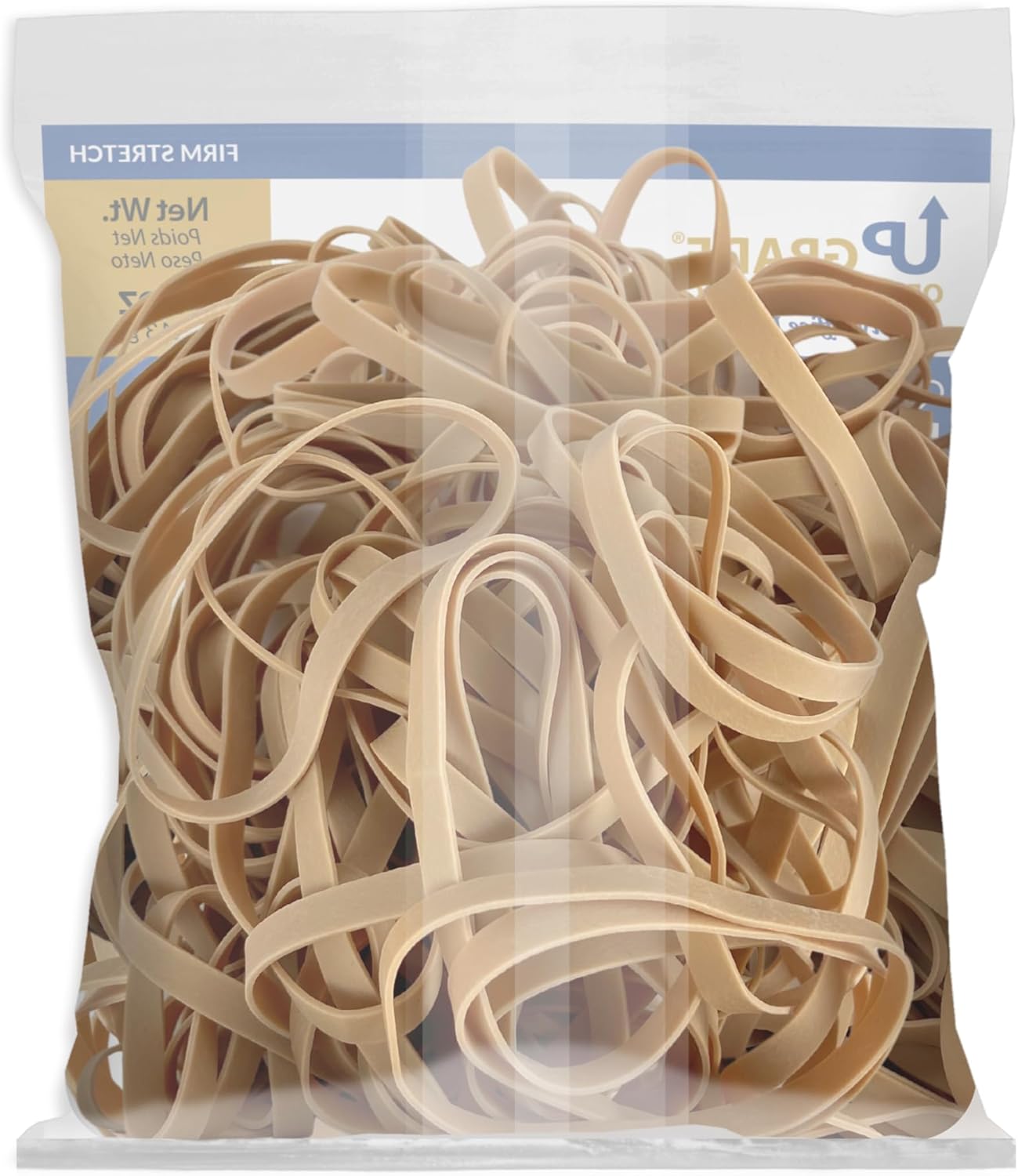 Upgrade Office Supply Rubber Bands, Size 64 (3-1/2 x 1/4), 80 Bands, 1/4 lb, 2-Pack, USA
