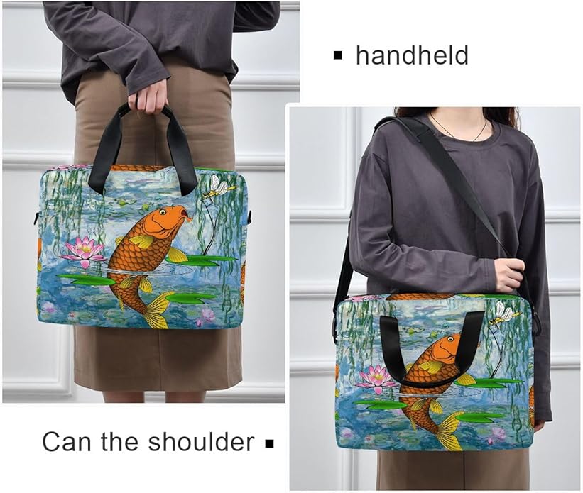 WIHVE Laptop Shoulder Bag 15 14 13inch Laptop Case Bag for Women Men