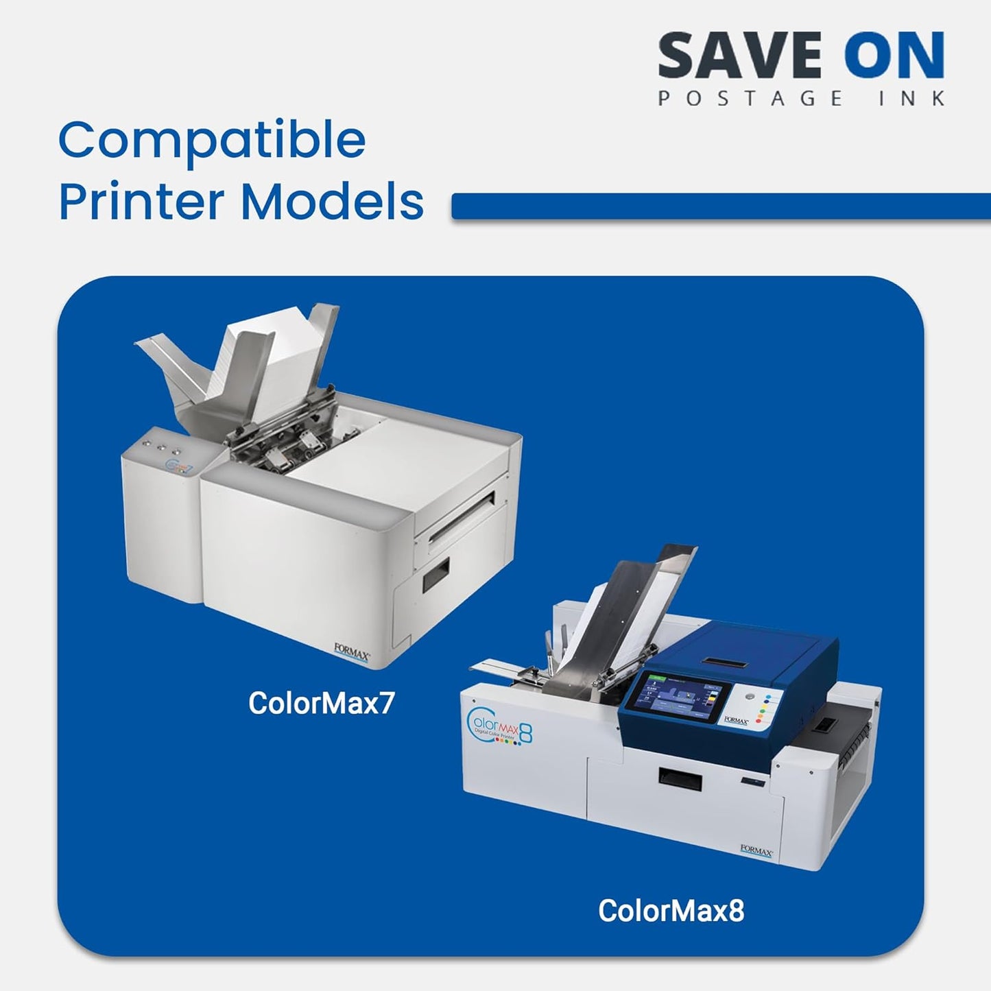 Save On Postage Ink, (2-Pack Memjet Ink Cartridge Compatible Formax CJ-23 | Memjet Ink Compatible HI-Cap Magenta Ink Tank for ColorMax7 and ColorMax8 | 2 Pack