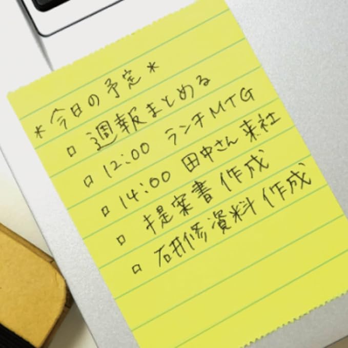 Yamato Sticky Notes, Ruled Type, 2.0 inches (50 mm) Wide, Refill, 1 Roll