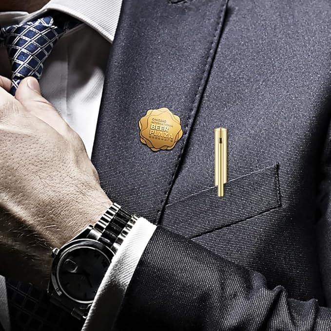 Unibene 18 Pack Gold Slim Ballpoint Pens Black ink Medium Point(1 mm), Nice Gift for Wedding Business Office Students Teachers Christmas