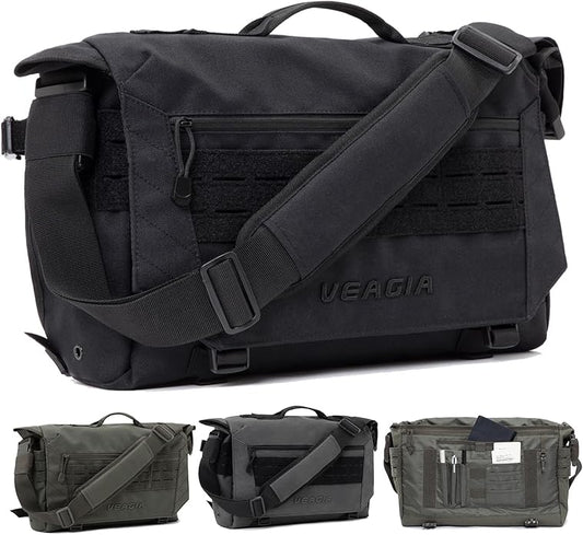 VEAGIA Messenger bag Laptop bag Briefcase Molle system Tactical style Detachable shoulder strap Shoulder Bags