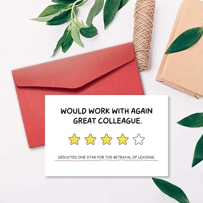 Coworker Leaving Card, Hilarious Farewell Card, Retirement/Goodbye Gift Card, New Job Congratulation Card, Good Luck Card, Starting A New Chapter Card