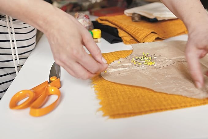 Fiskars Tailor Scissors, Length: 27 cm, Stainless Steel Blade/Plastic Handles, Orange, Classic, 1005145, 9.4 x 27 x 2.1 cm