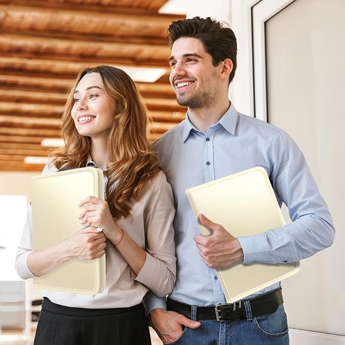 Fireproof Accordion File Organizer, Portable Expanding File Folder with Waterproof Zipper&Labels, Khaki Document Organizer with 13 Pockets, File Organizer for Important Document/Paper Storage