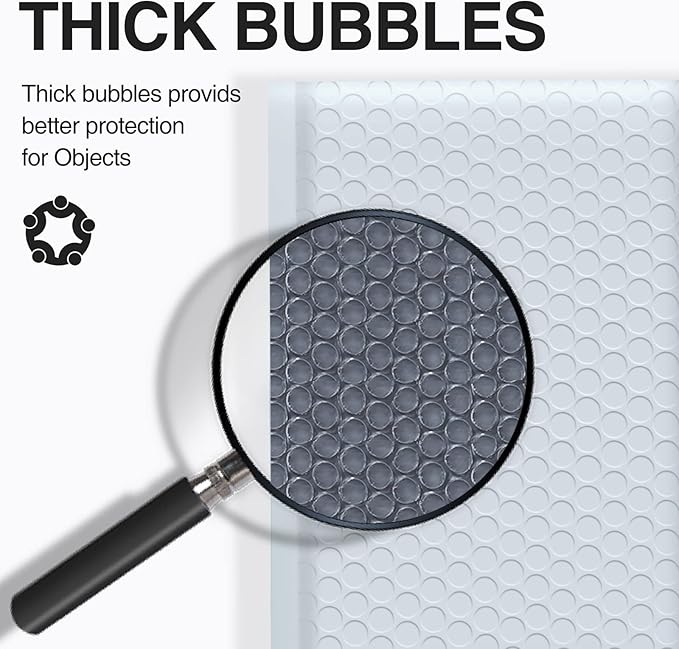 UCGOU Bubble Mailers 7.25x12 Inch White 25 Pack Usable Size 7.25x11 Padded Envelopes Small Business Opaque Packaging Self Seal Waterproof Boutique Bulk Shipping Bags for Jewelry Makeup Supplies #1