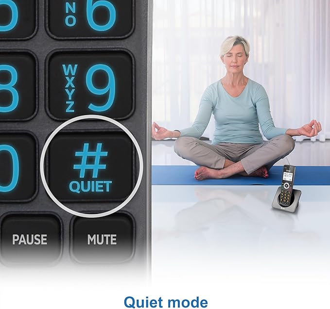 AT&T GL2101-2 DECT 6.0 2-Handset Cordless Home Phone with Call Block, Caller ID, Full-Duplex Handset Speakerphone, 2" White Backlit Display, Lighted Keypad (Graphite & Black)