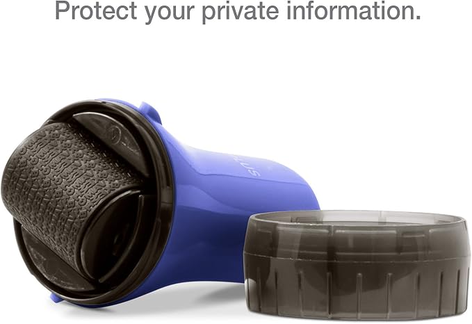 Guard Your ID Wide Advanced Roller 2.0 Identity Theft Prevention Security Stamp Blue