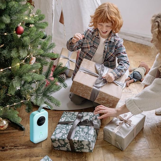 Phomemo D30 Label Maker Machine, Portable Bluetooth Mini Label Printer, Smart Phone Handheld Thermal Sticker Small Labeler Multiple Templates Font Icon Inkless for Home Office