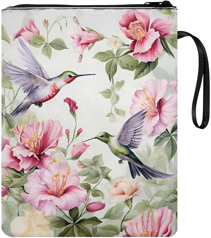 COEQINE Teens Girls Book Covers for Hardcover Middle High School Book Sleeves for Hardcover Paperback Portable Book Pouch with Front Pocket