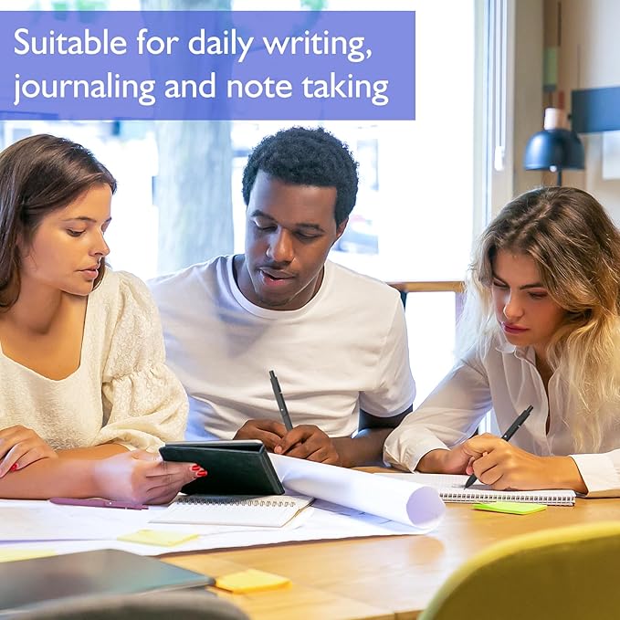 Easter Gifts for Him, Easter Basket Stuffers, 0.5MM Black Gel Ink Pens Fine Point Smooth Writing Pens, College Essentials Pens, Father's Day Birthday Gifts for Men (6PCS Black Gray White)