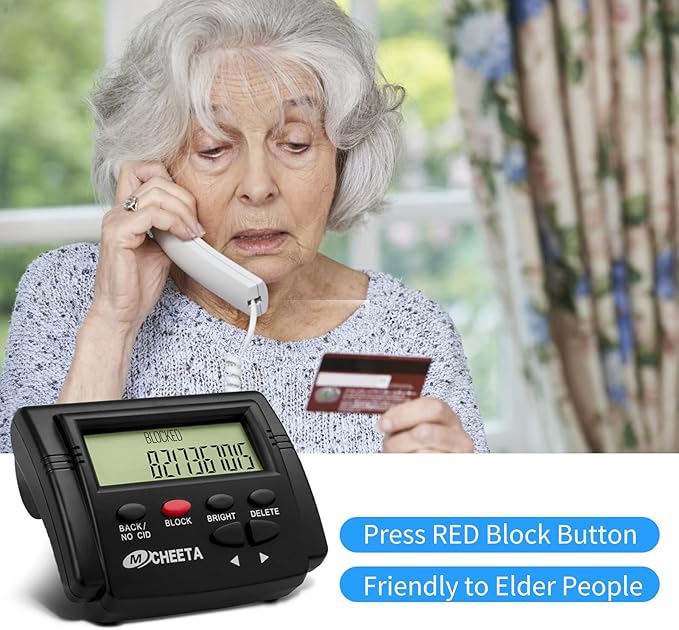 Bisofice Call Blocker for Landline Phones Telephone 2000 Caller ID Box Blocking One Touch Number Block Device Block Unwanted Robocalls and Nuisance Calls