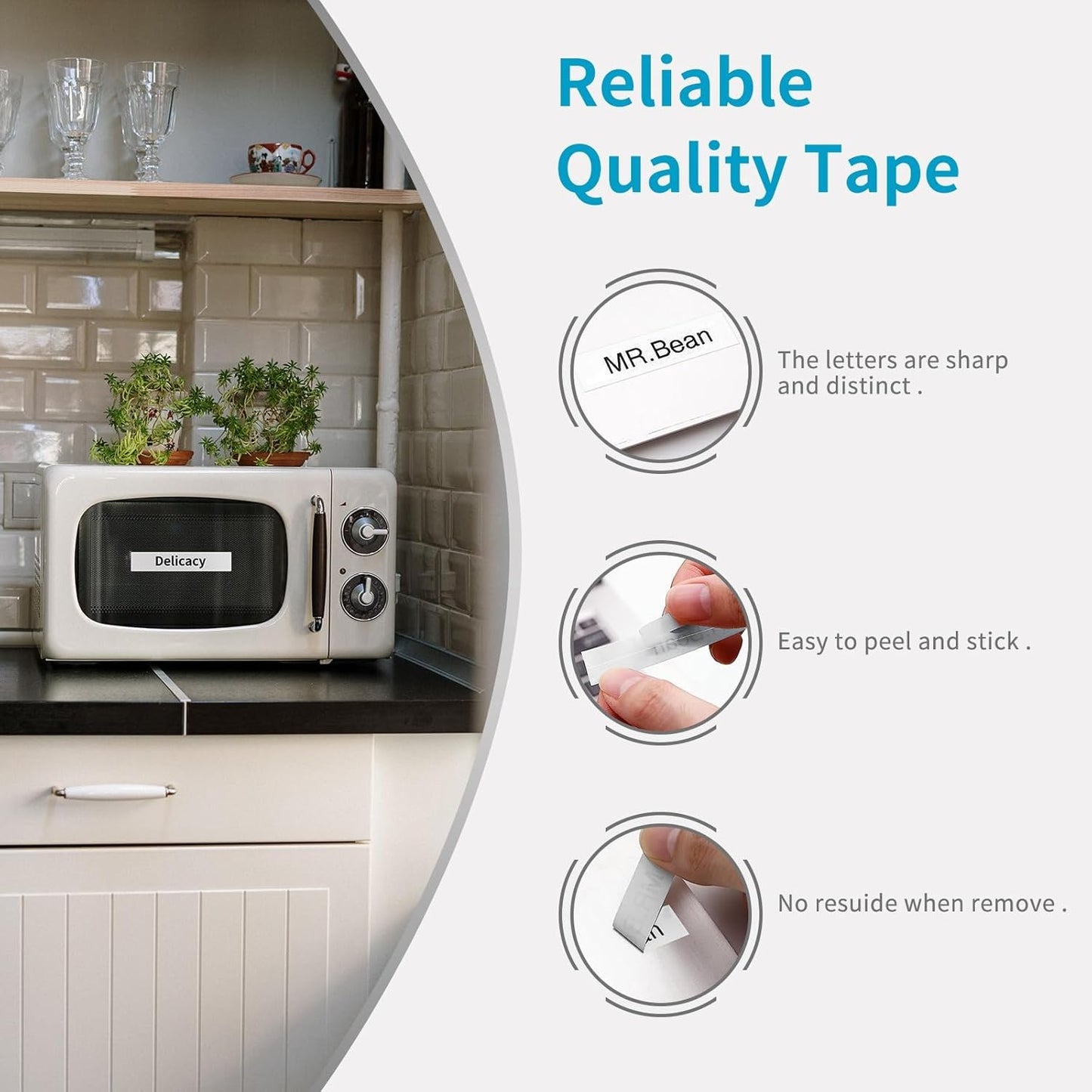 Airmall Replacement for Brother P-Touch Cube Plus PTH110 PT-1750 PT-P710BT PT-D410 PT-P700 Label Tape Tze-231 1/2 Inch x 26.2 ft(8m) TZe TZ Tape Refill Label Maker Tape 12mm 0.47 White, 6-Pack